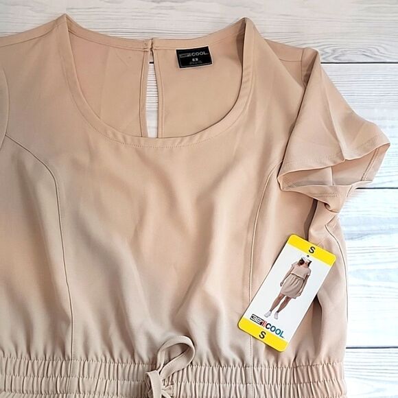 32° Cool travel dress knee length - nude blush Women's Size S - Picture 8 of 14